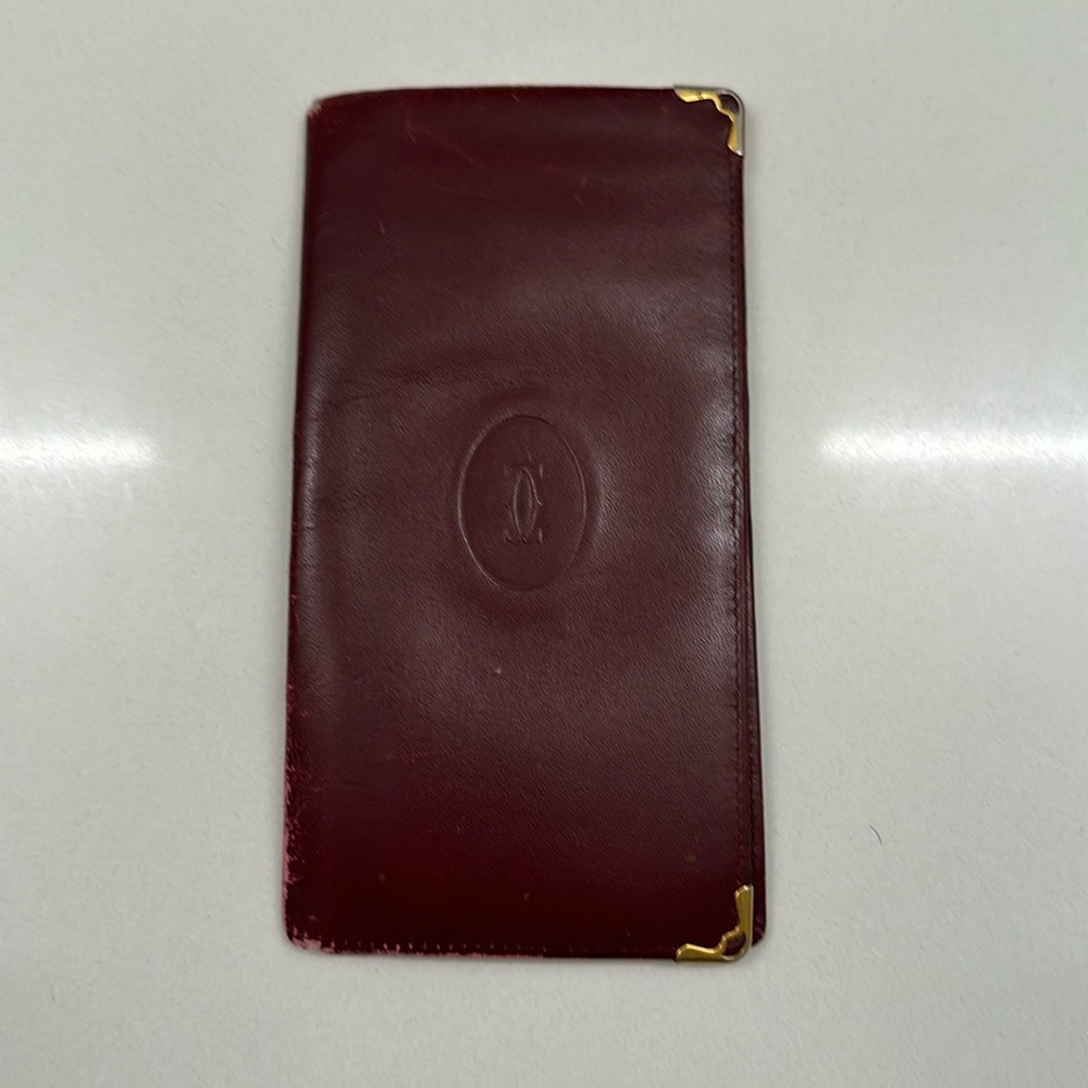 Cartier long bifold wallet